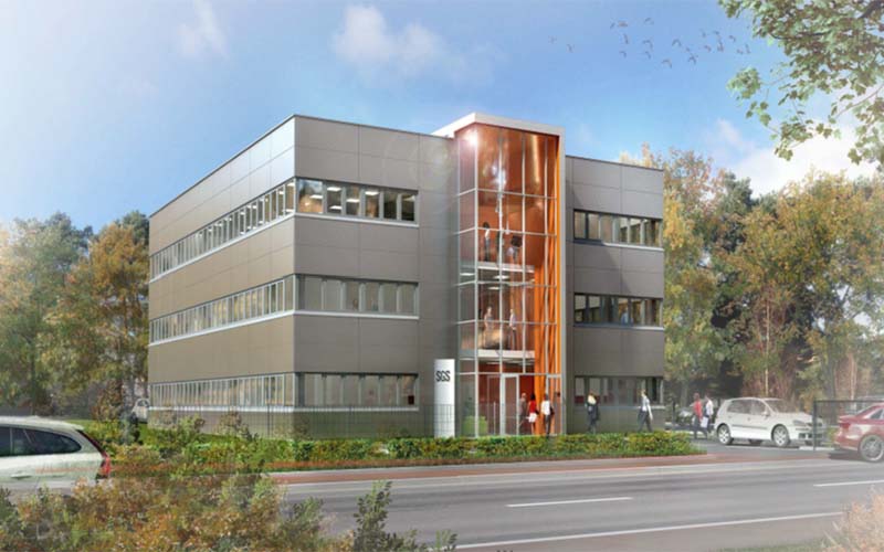Bureaux SGS, Saint-Etienne du Rouvray Maitre d’œuvre : Cabinet ARTEFACT Mandataire : CAP HORN Promotion Construction d’un bâtiment de Bureaux